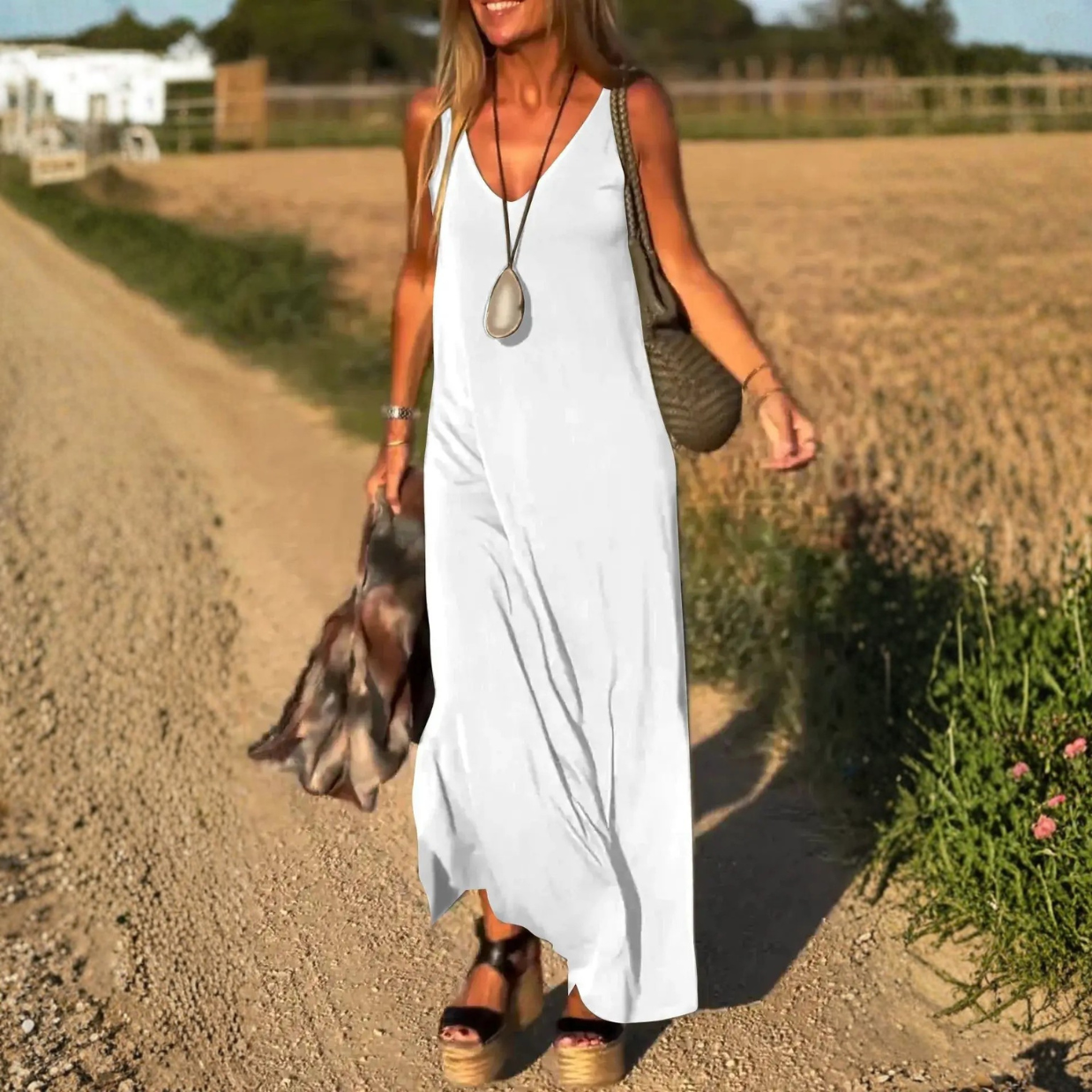 Vestido Parisienne – Estilo Chic e Contemporâneo da Moda Europeia (Leve e Soltinho)