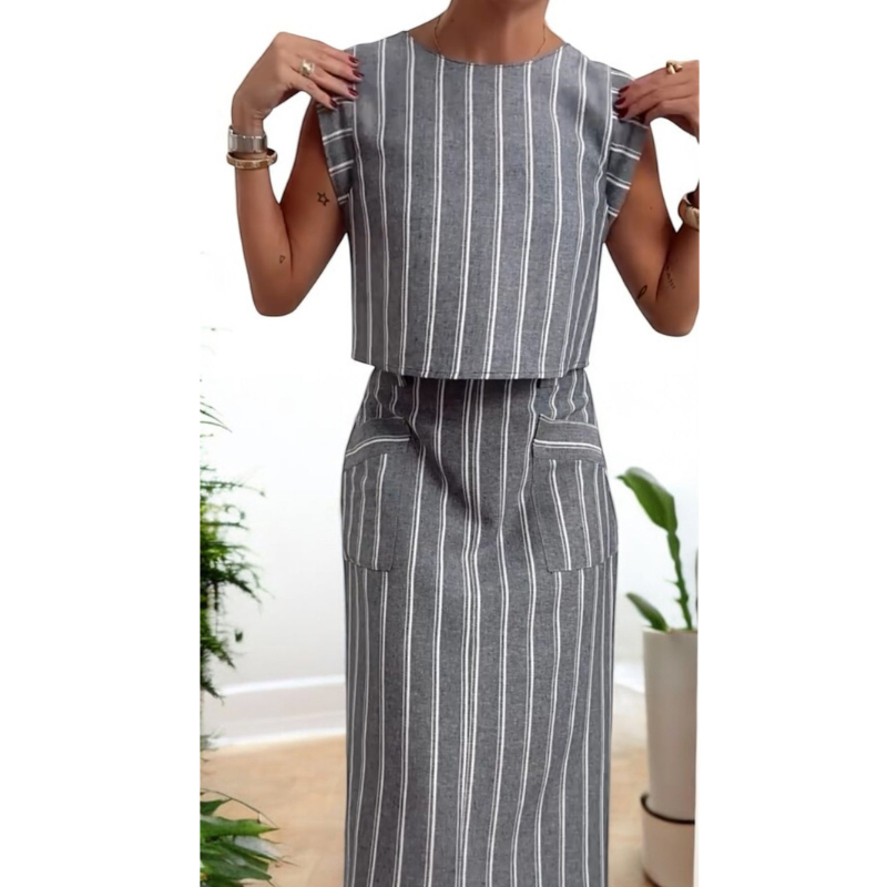 Conjunto Feminino Capri - Feito 100% em Linho Italiano