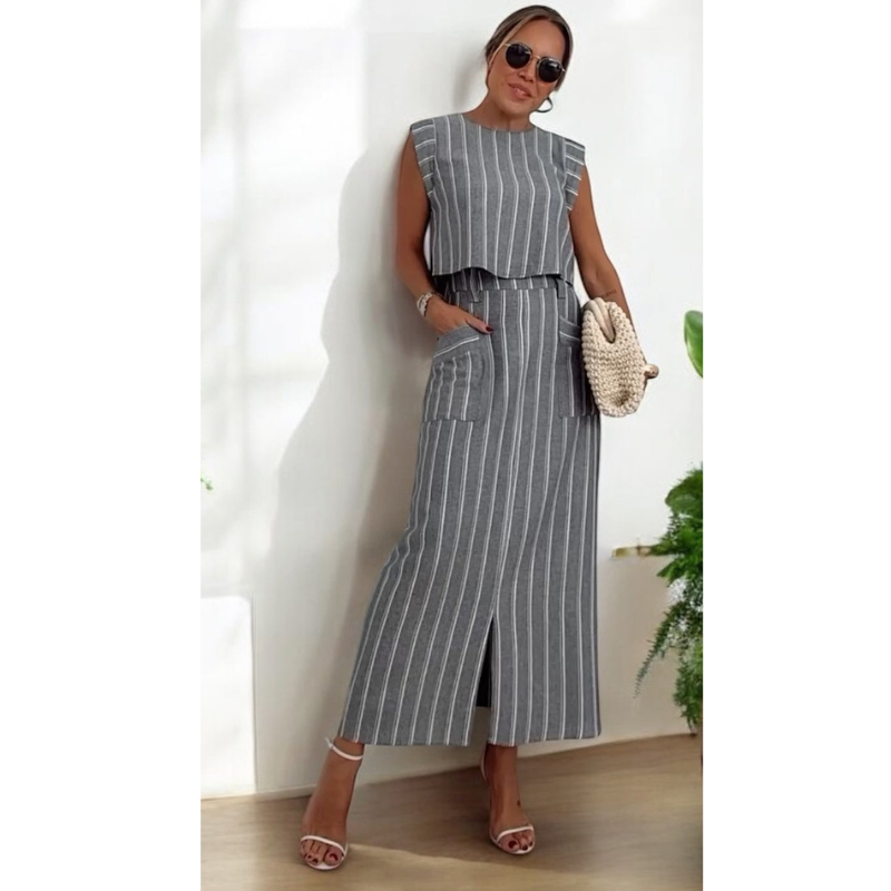 Conjunto Feminino Capri - Feito 100% em Linho Italiano