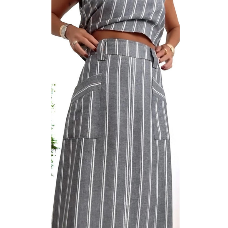 Conjunto Feminino Capri - Feito 100% em Linho Italiano