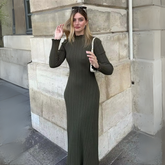 Vestido Canelado Ariel - Brilhe no Inverno