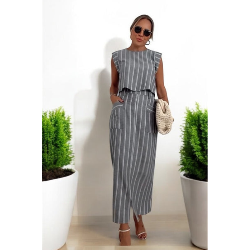 Conjunto Feminino Capri - Feito 100% em Linho Italiano