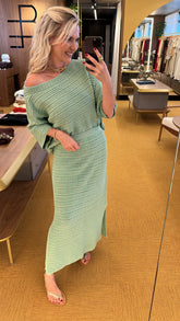 Conjunto tricot verde Ludi