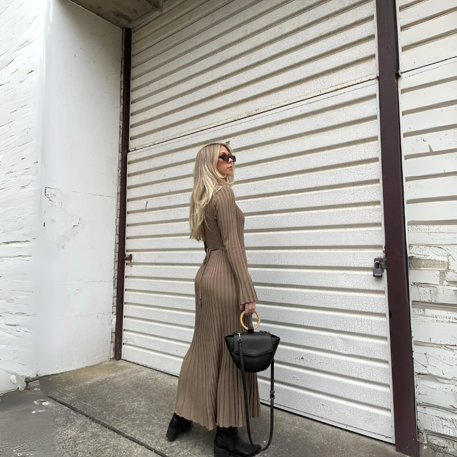 Vestido Canelado Aurora - Vesatilidade e Estilo