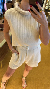 Conjunto tricot areia Vitória