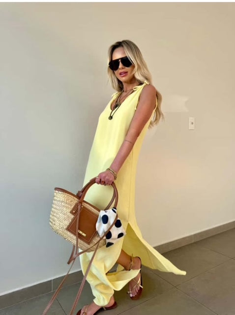 Vestido Longo Amalfi / PRÉ VENDA -  ENVIO EM 28/10