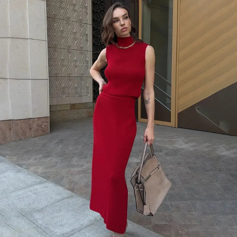 Conjunto Lunara - Elegância suave aquecida com estilo.