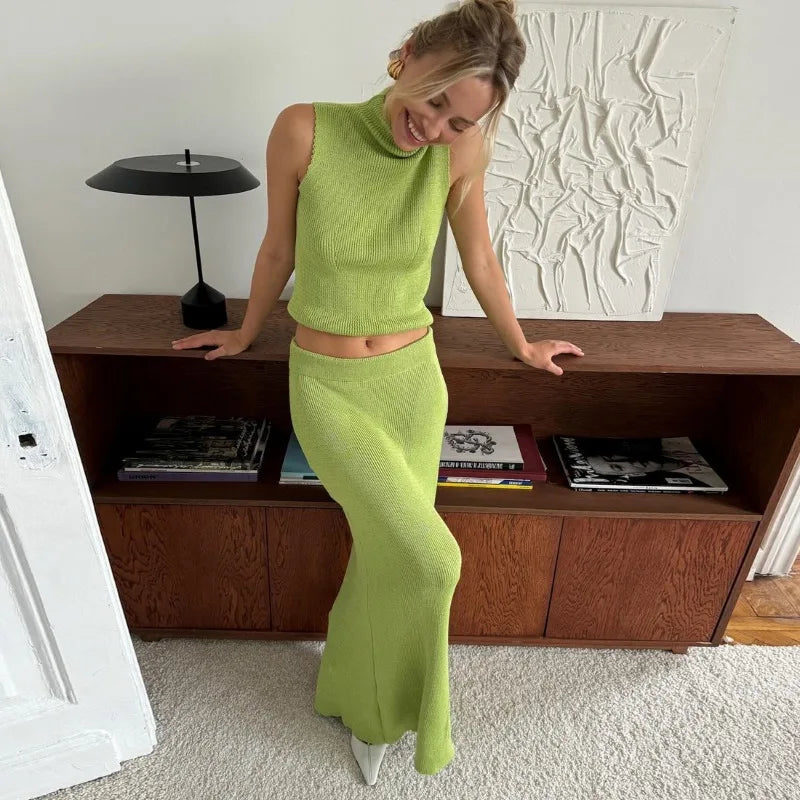 Conjunto Lunara - Elegância suave aquecida com estilo.