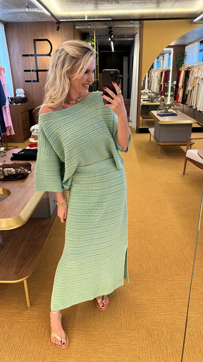 Conjunto tricot verde Ludi