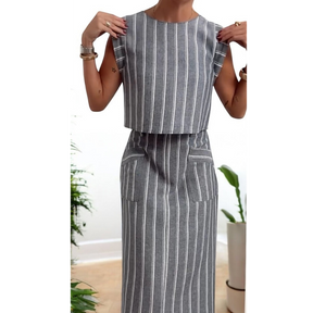 Conjunto Feminino Capri - Feito 100% em Linho Italiano