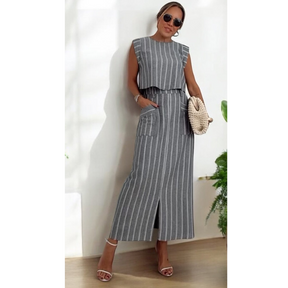 Conjunto Feminino Capri - Feito 100% em Linho Italiano