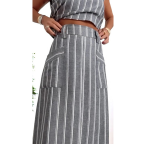 Conjunto Feminino Capri - Feito 100% em Linho Italiano
