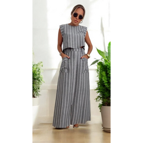 Conjunto Feminino Capri - Feito 100% em Linho Italiano