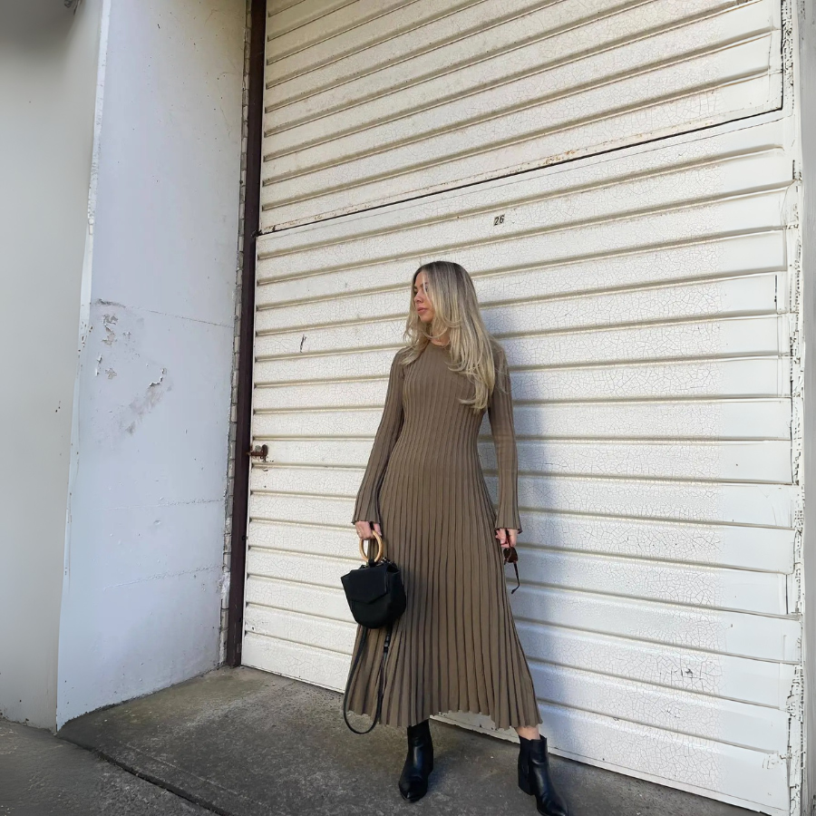 Vestido Canelado Aurora - Vesatilidade e Estilo