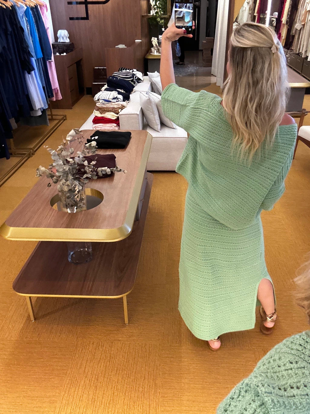 Conjunto tricot verde Ludi