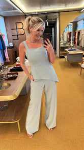 Conjunto alfaiataria verde Drika