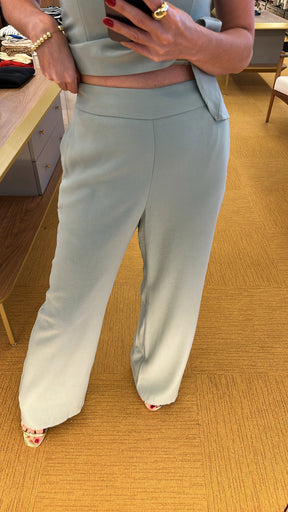 Conjunto alfaiataria verde Drika